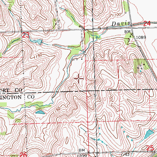 Topographic Map of Skinner Dam, NE