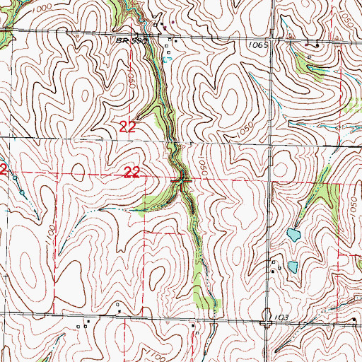 Topographic Map of Winnebago Creek Dam 42-3A, NE