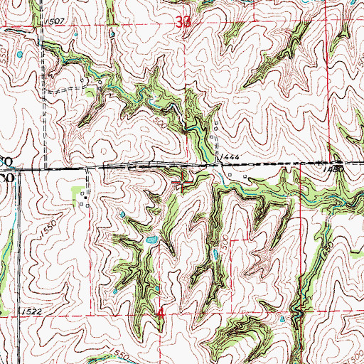 Topographic Map of Koziesek Reservoir, NE
