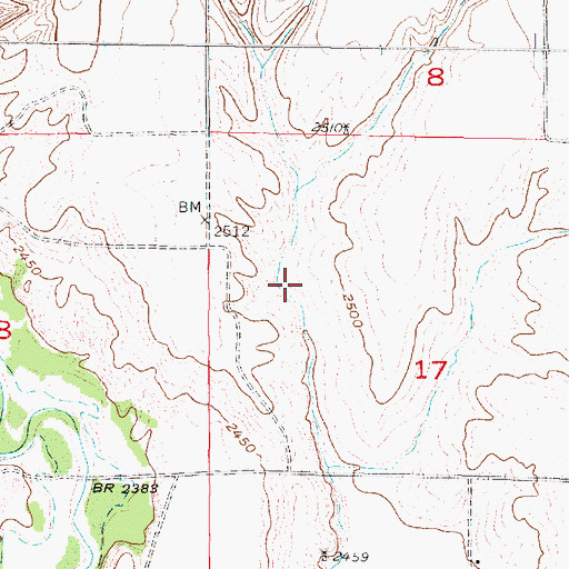 Topographic Map of Zysset Dam, NE