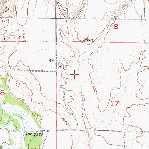 Topographic Map of Zysset Reservoir, NE