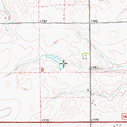 Topographic Map of Schleufer Dam, NE