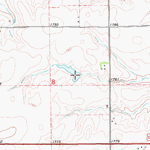 Topographic Map of Schleufer Reservoir, NE