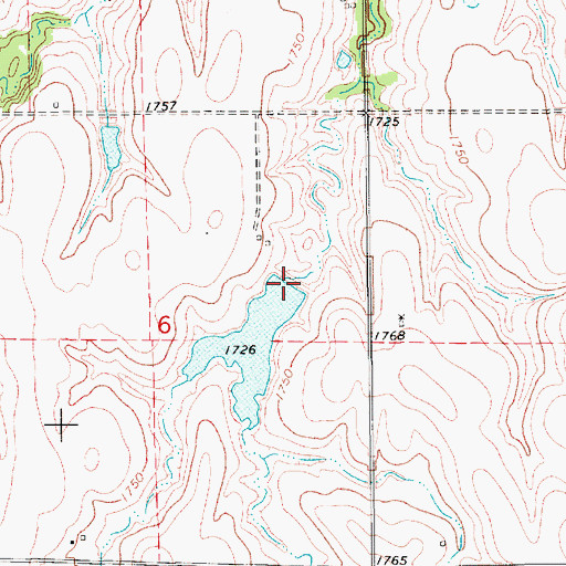 Topographic Map of Adams Dam, NE