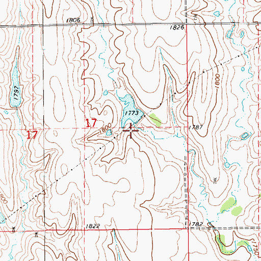 Topographic Map of Childress Dam, NE