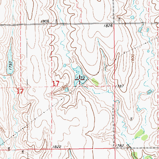 Topographic Map of Childress Reservoir, NE