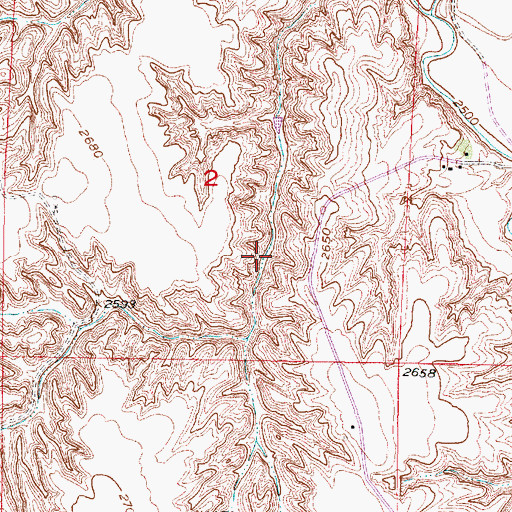 Topographic Map of Ruggles Reservoir, NE