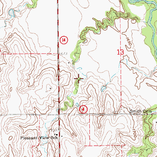 Topographic Map of Jones Dam, NE
