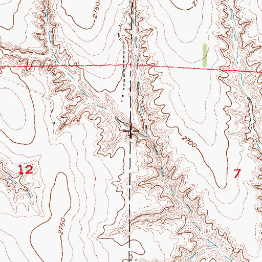 Topographic Map of Sughroue Reservoir, NE