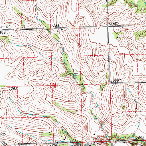 Topographic Map of Tekamah Creek Dam 6-1, NE