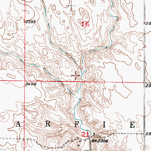 Topographic Map of Cub Creek Dam, NE