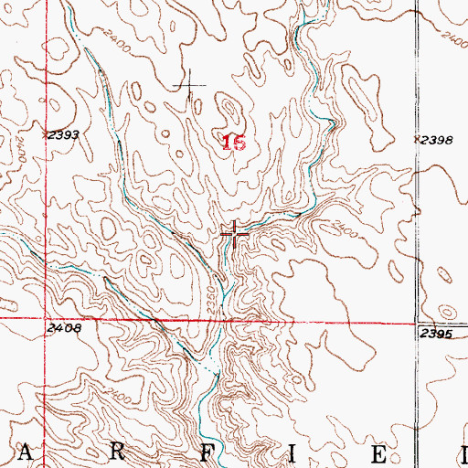 Topographic Map of Cub Creek Reservoir, NE