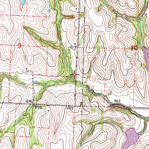 Topographic Map of Winnebago Creek Dam 41-3A, NE