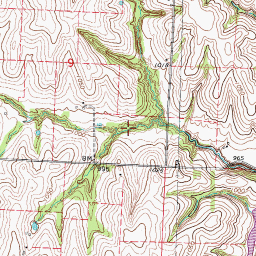 Topographic Map of Winnebago Creek Reservoir 41-3A, NE