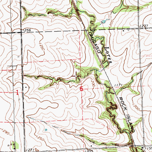 Topographic Map of South Fork Reservoir 2-10, NE