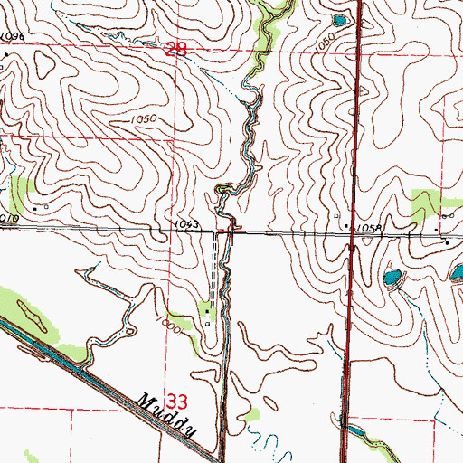 Topographic Map of Muddy Creek Dam Number 10, NE