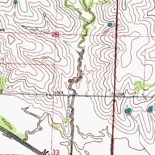 Topographic Map of Muddy Creek Reservoir Number 10, NE