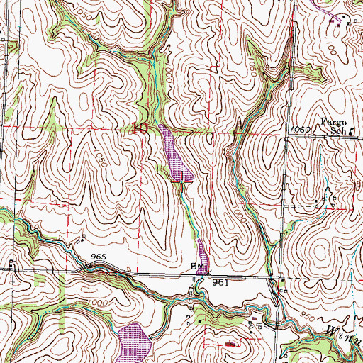 Topographic Map of Winnebago Creek Dam 43-2, NE