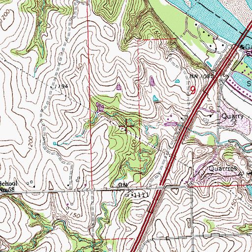 Topographic Map of Philpot Dam, NE