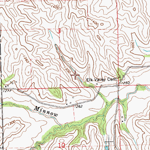 Topographic Map of Heeney Dam, NE