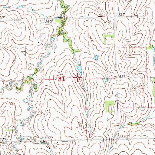 Topographic Map of Brandt Dam, NE