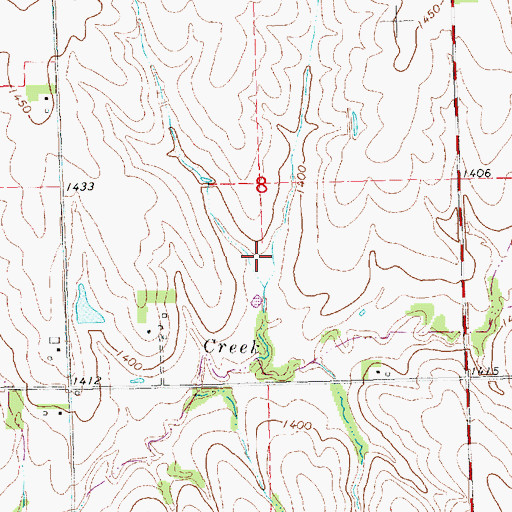 Topographic Map of Cedar Creek Reservoir 9-F, NE