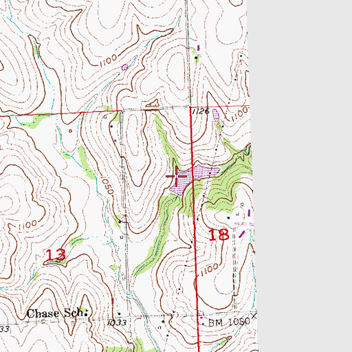Topographic Map of Harvey Dam, NE