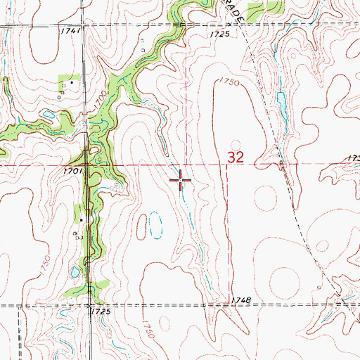 Topographic Map of Frahm Dam, NE