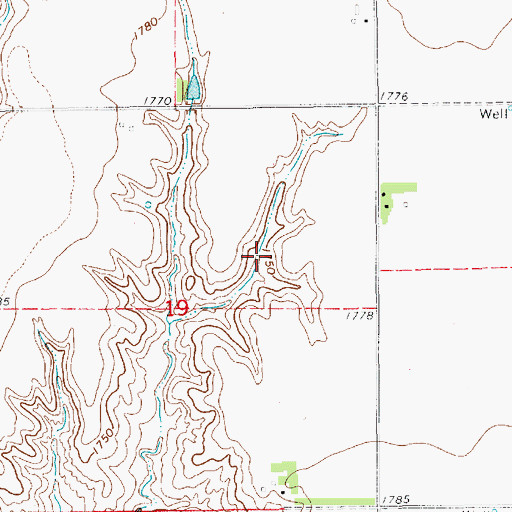 Topographic Map of Lipovsky Reservoir, NE