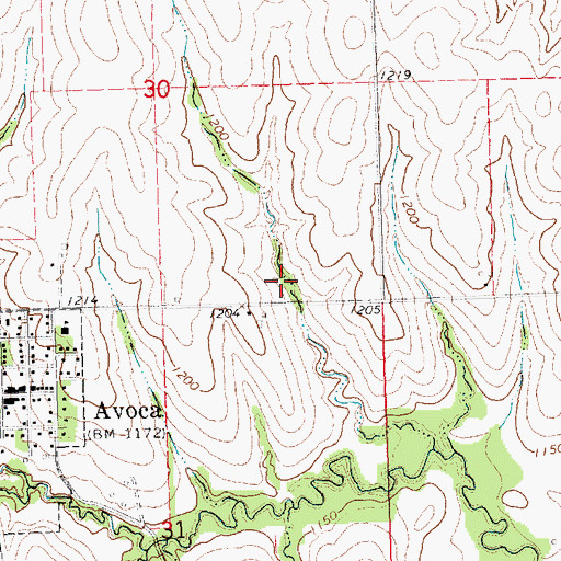 Topographic Map of Bond Reservoir, NE