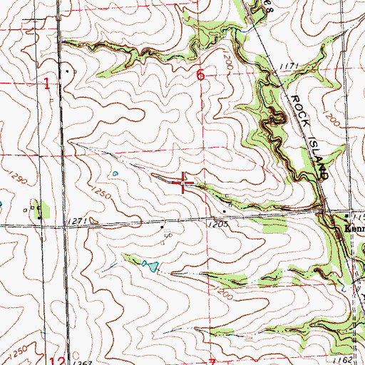 Topographic Map of South Fork Reservoir 2-6, NE