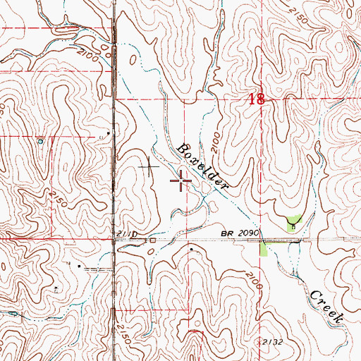 Topographic Map of Box Elder Creek Reservoir 5-A, NE