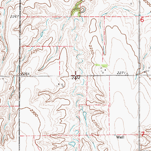 Topographic Map of Hadwiger Dam, NE