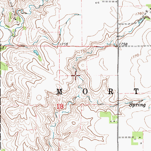 Topographic Map of Blitzkie Dam, NE