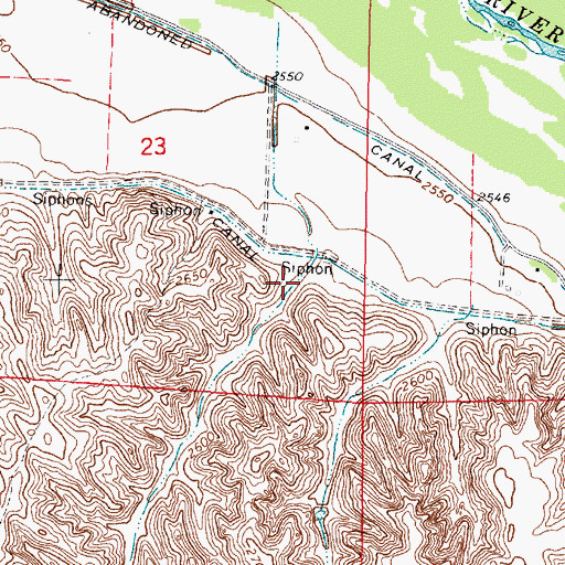 Topographic Map of Korell Dam, NE