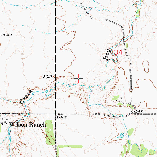 Topographic Map of McEachen Reservoir Number 1, NE