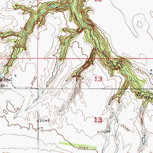 Topographic Map of MMK Dam Number 1, NE