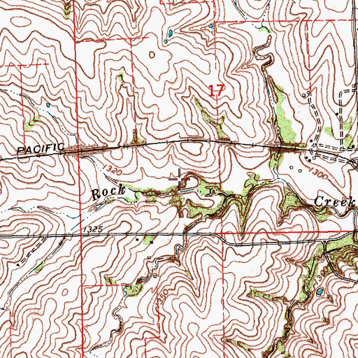 Topographic Map of Rock Creek Reservoir 22-A, NE