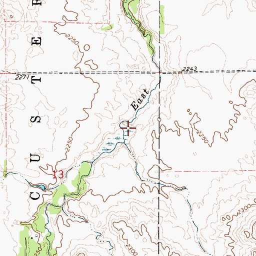 Topographic Map of Sloan Dam, NE