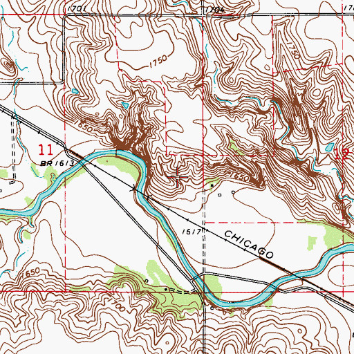 Topographic Map of Reiser Reservoir, NE