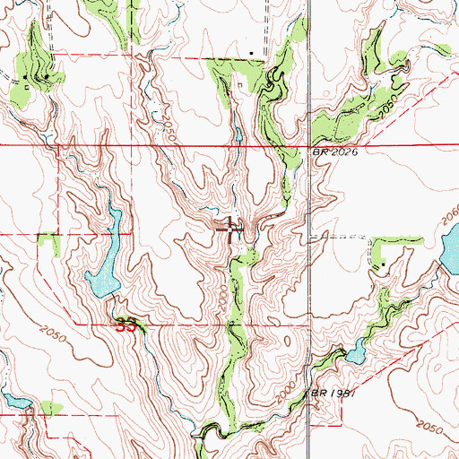 Topographic Map of Hitchcock Dam Number 3, NE