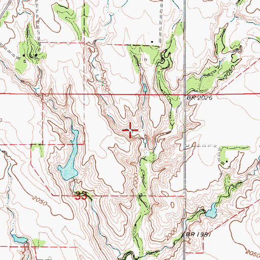 Topographic Map of Hitchcock Reservoir Number 3, NE