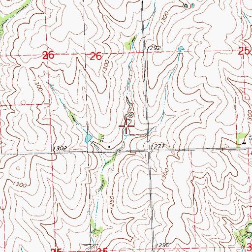 Topographic Map of Weyers Dam, NE