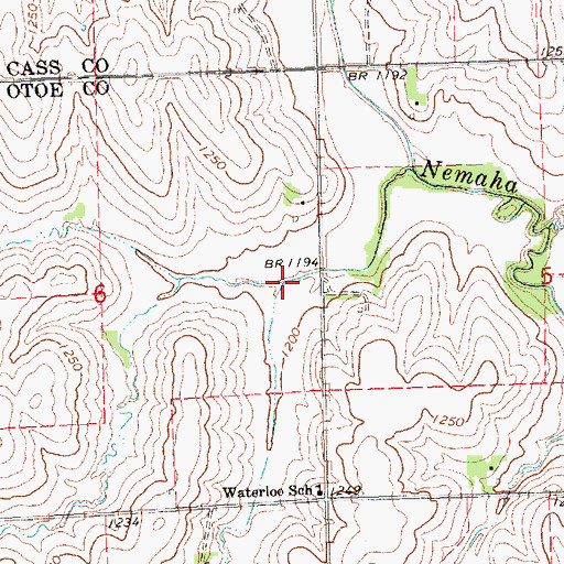 Topographic Map of Wilson Creek Dam 12-T, NE