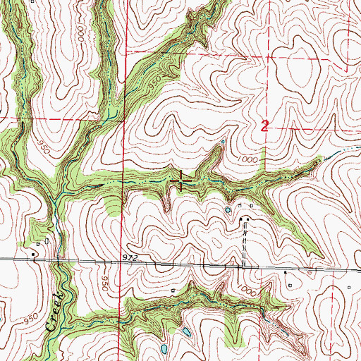 Topographic Map of Frost Reservoir, NE