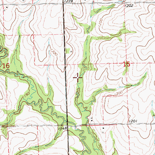 Topographic Map of Long Branch Dam Number 4, NE