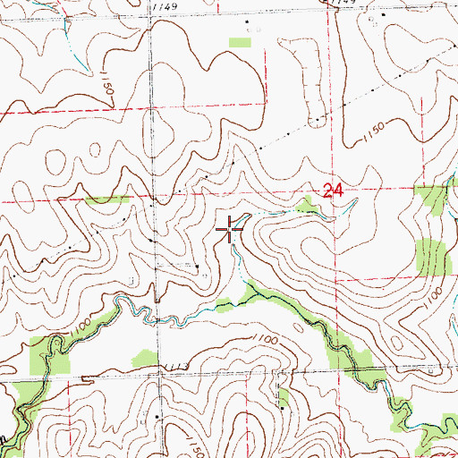 Topographic Map of Spring Creek Dam 10-1, NE