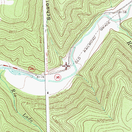 Topographic Map of School House Draw, CO