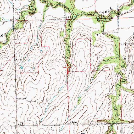 Topographic Map of Upper Big Nemaha Reservoir J-28, NE
