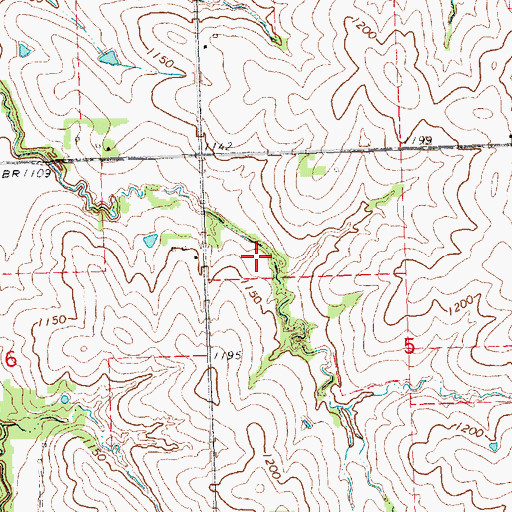 Topographic Map of Spring Creek Dam 6-A, NE